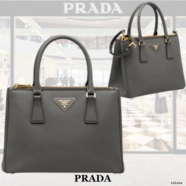 【prada】プラダ ガレリア サフィアーノレザー ミディアムバッグ